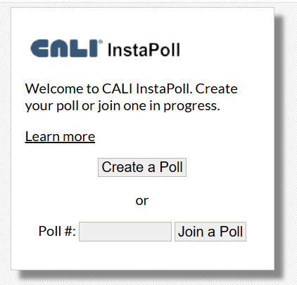 screenshot of instapoll